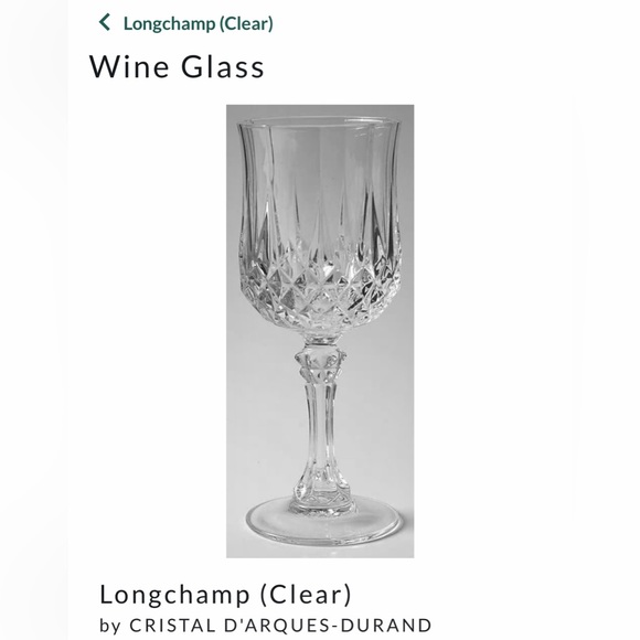 Longchamp Clear. 4 Wine or Sherry lGobletCristal’ D’Arquse ( Duaand ) - Picture 3 of 9